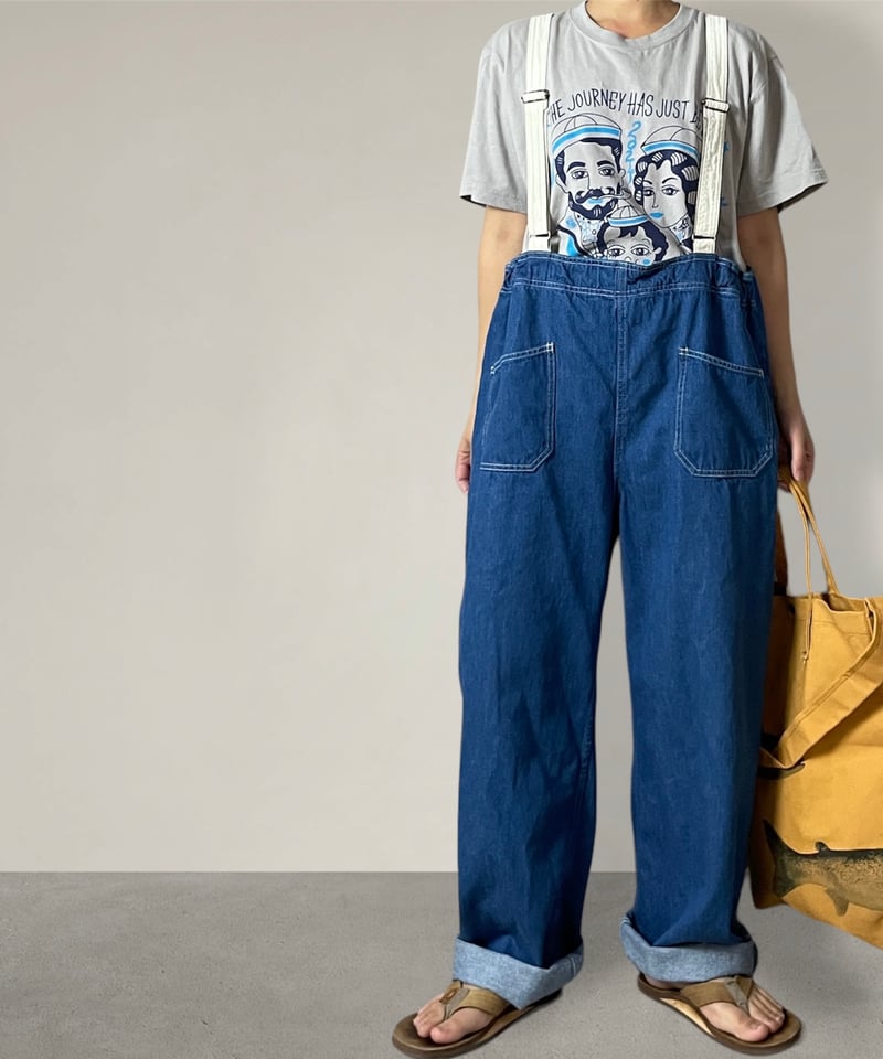 □ウェダーオール□岡山デニム □FADE✖️キナリ | NUU-GARMENT FACTORY