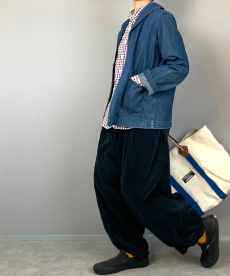 10/31販売開始 ■フーセンパンツ■太畝コーデュロイ■ ブラック