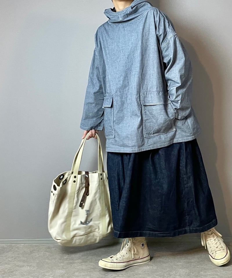 1/31販売開始◾️サルベージパーカー□9ozインディゴピンチェック