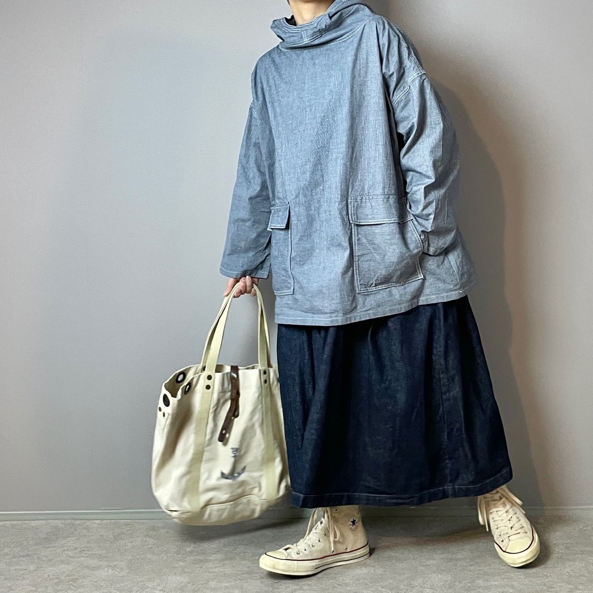 1/31販売開始◾️サルベージパーカー□9ozインディゴピン