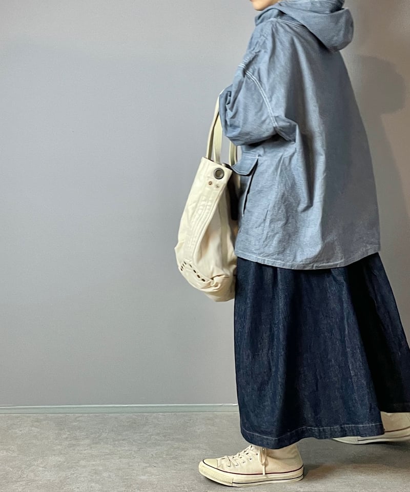 1/31販売開始◾️サルベージパーカー□9ozインディゴピンチェック