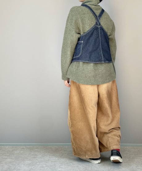 【予約販売】デニムショートワークベスト■国産デニム■onewash