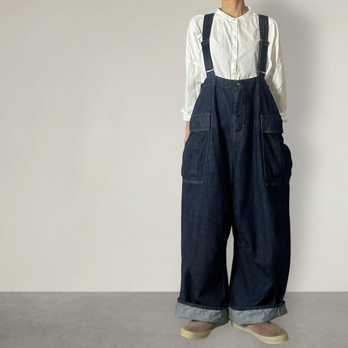 NUU GARMENT FACTORY カーゴオーバーパンツ　　one wash 予約販売】カーゴオーバーパンツ□岡山デニム◾️one wash | NUU
