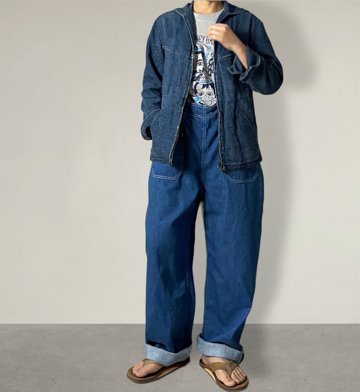 【完売品】nuu garmentfactoryウェダーオール FADE×キナリ 完売品】nuu garmentfactoryウェダーオール FADE×キナリ 完売品