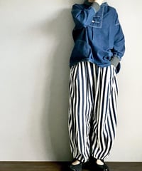 1/31販売開始■カンフースモック■コバルトブルー■8ozヨコ糸グレーデニム