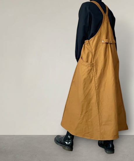 スエヒロガリスカートサロペット ■キャメルブラウン