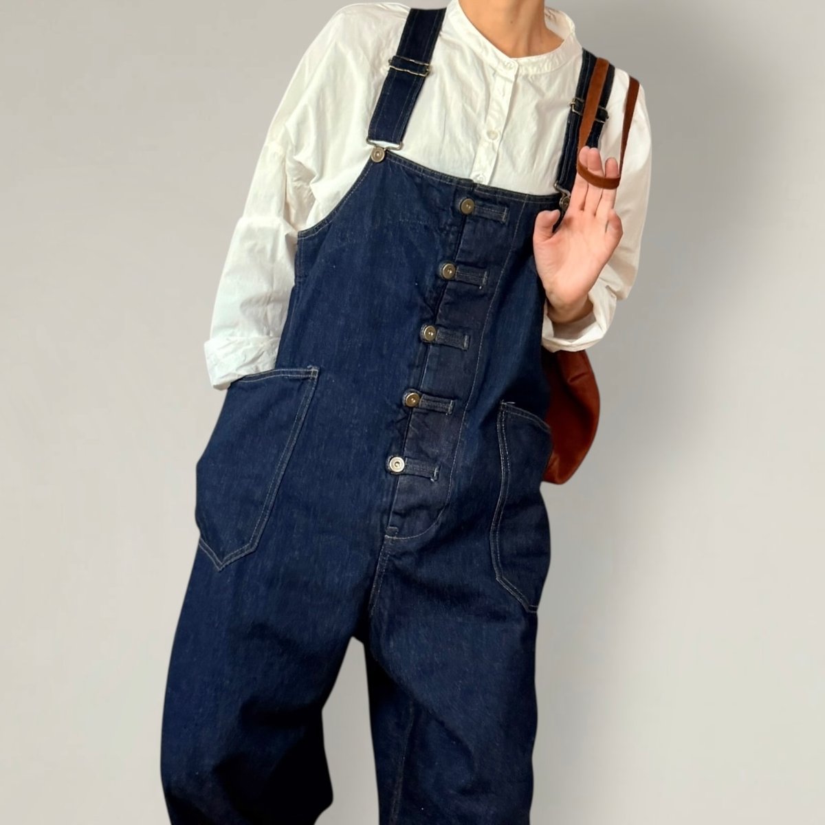 数量限定・予約販売】カンフーオーバーオール□one wash□国産12oz