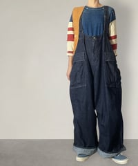【予約販売】カーゴオーバーパンツ■岡山デニム◾️one wash