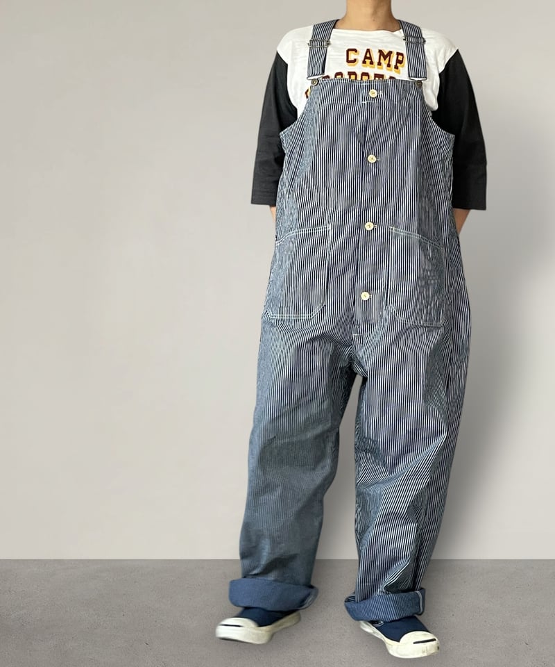 予約販売】デッキオーバーオール□ヒッコリー | NUU-GARMENT FACTORY