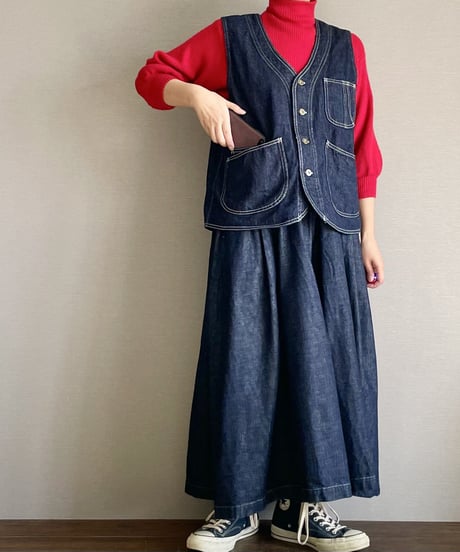 10/31販売開始◾️ワーカーズベスト■岡山デニム■onewash