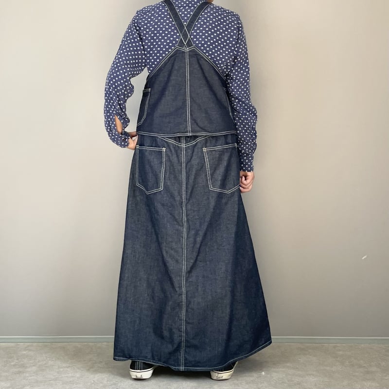 予約販売】デニムショートワークベスト□国産デニム□onewash