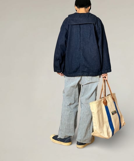 【数量限定】セーラースウィングトップ◾️綿麻デニム◾️ one wash