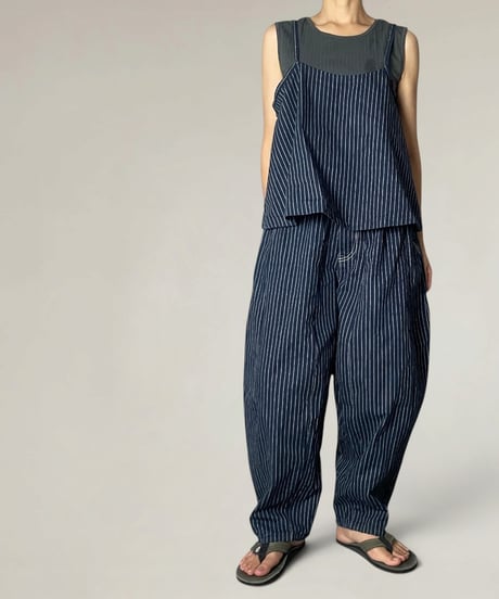 【2点セット】レイヤーセットアップ◾️インディゴストライプ
