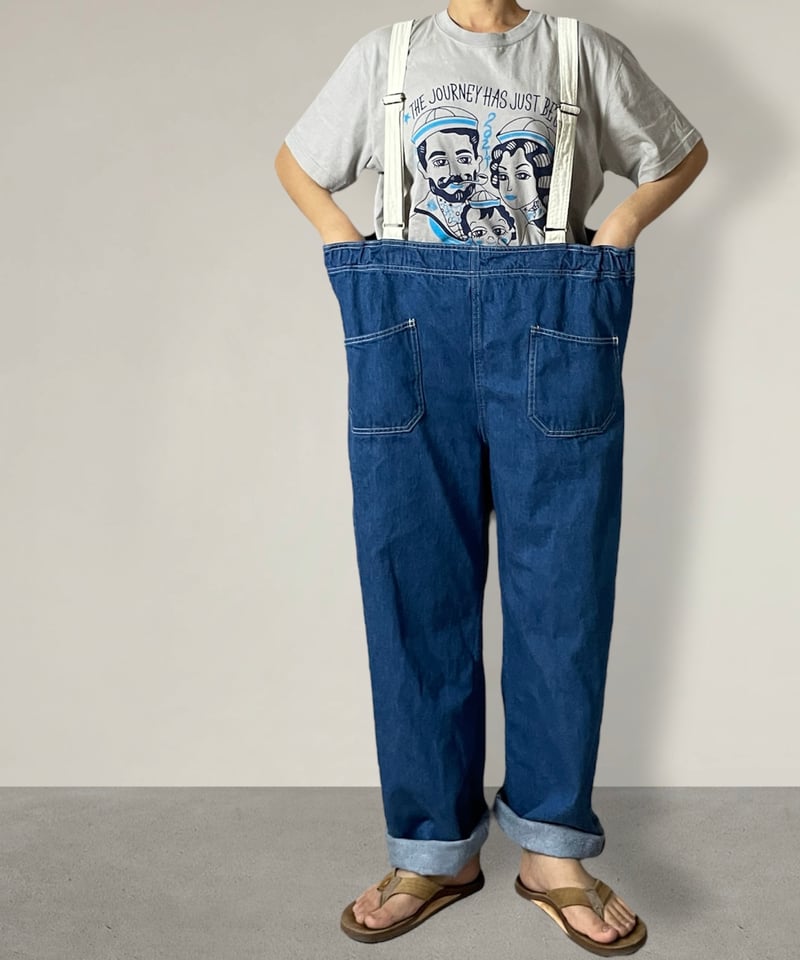 □ウェダーオール□岡山デニム □FADE✖️キナリ | NUU-GARMENT FACTORY