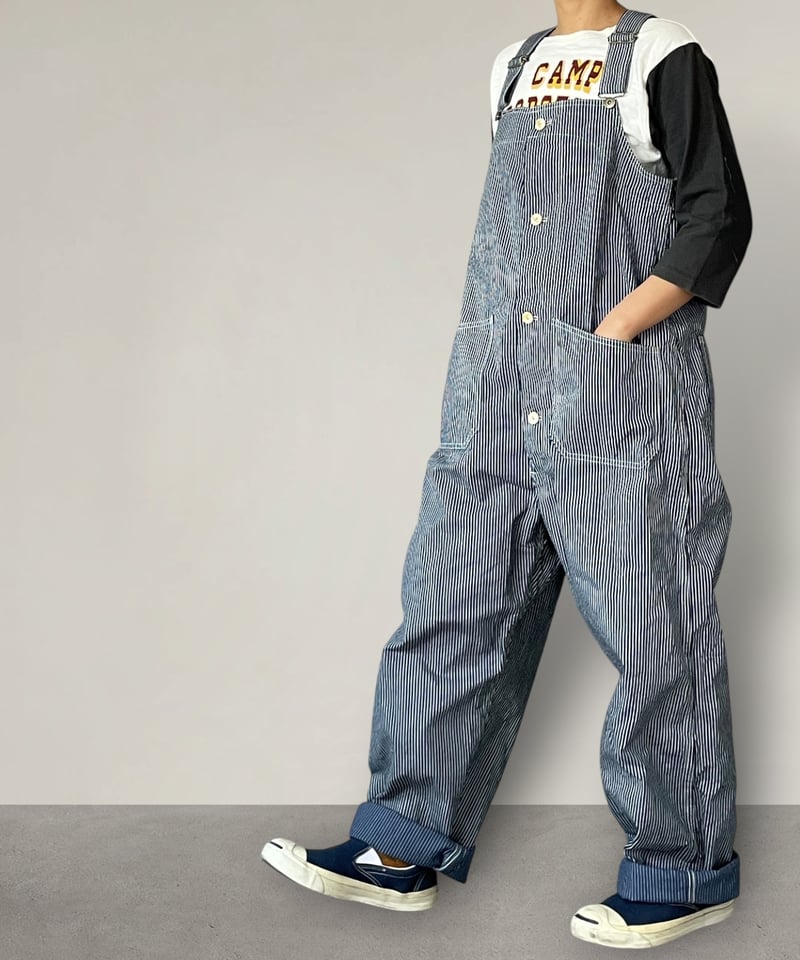 予約販売】デッキオーバーオール□ヒッコリー | NUU-GARMENT FACTORY
