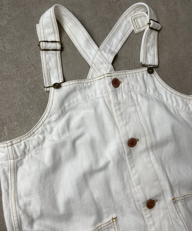 7/27販売開始□デッキオーバーオール□岡山デニム□ホワイト | NUU