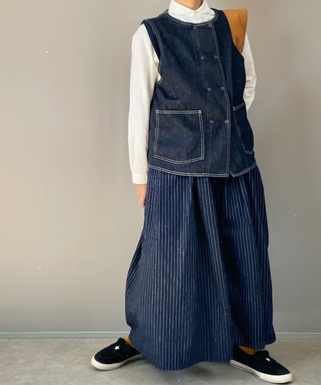 ダブルリングベスト■岡山デニム■onewash