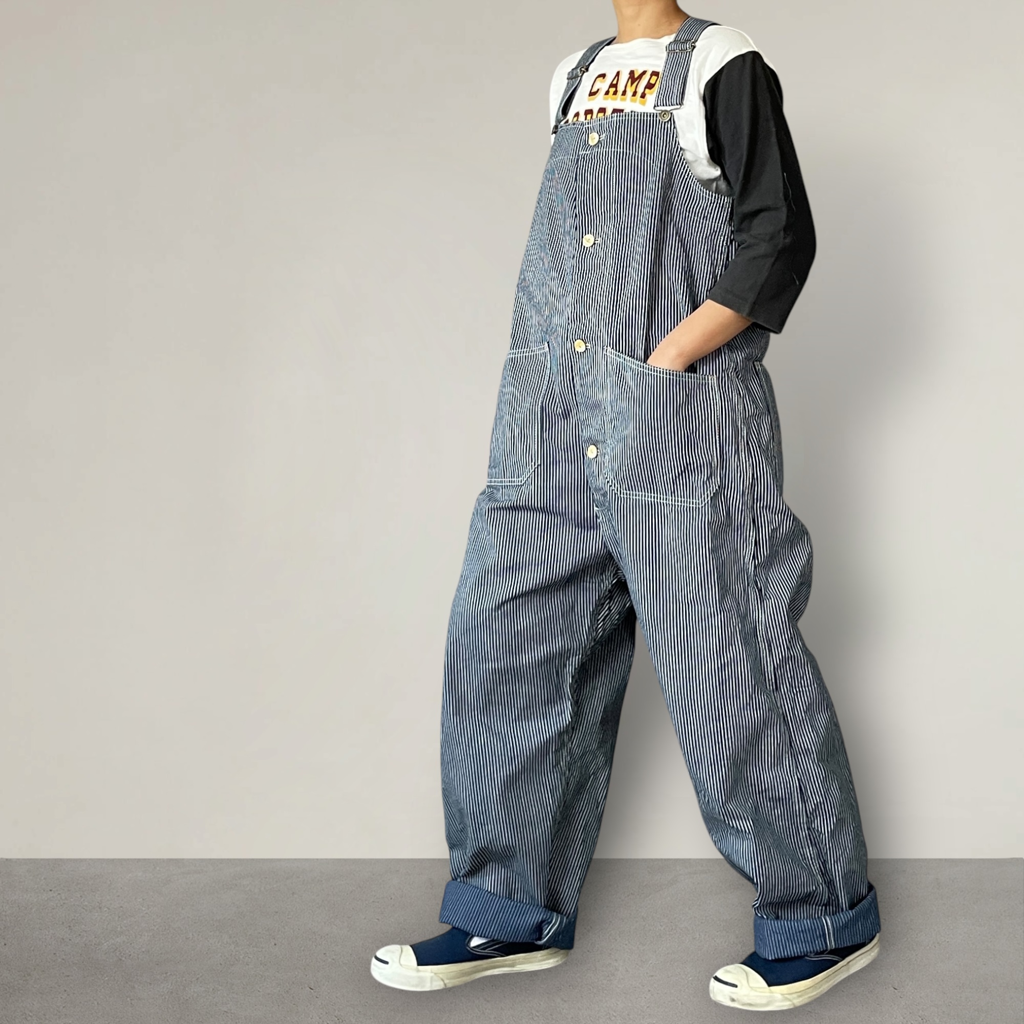 予約販売】デッキオーバーオール□ヒッコリー | NUU-GARMENT FACTORY