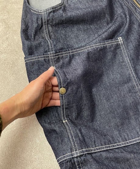 ジャンスカエプロン■10oz国産デニム■onewash