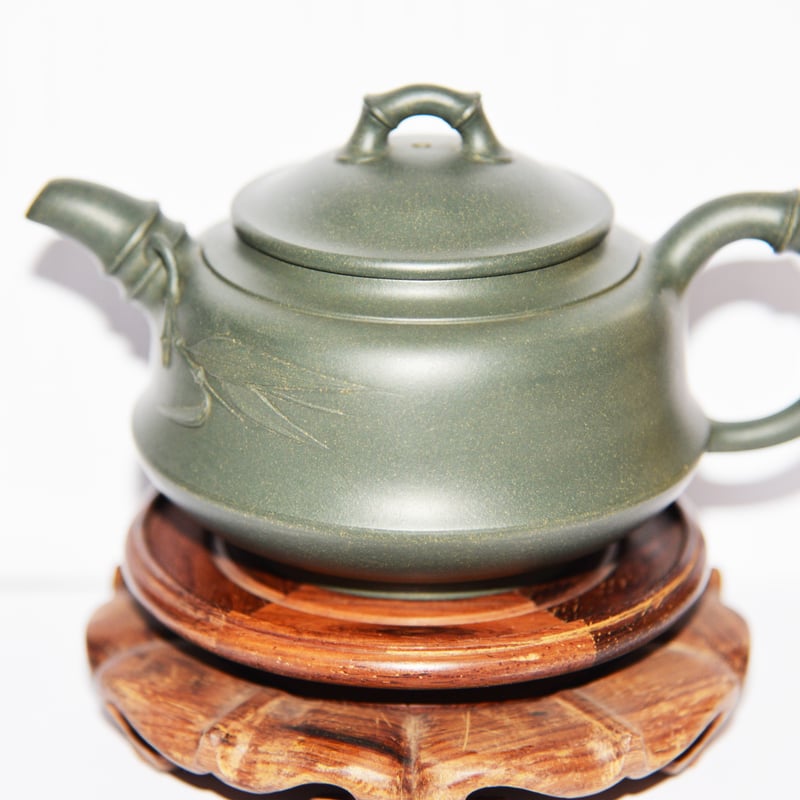 紫砂茶壷 竹 民国緑砂(明治時代緑砂) | 五福龍's STORE 紫砂茶壷 竹 民国緑砂(明治時代緑砂) | 五福龍's STORE