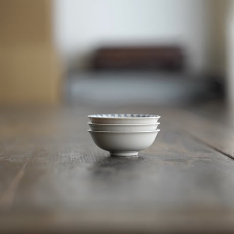 青花定風波茶杯 3点セット PE020