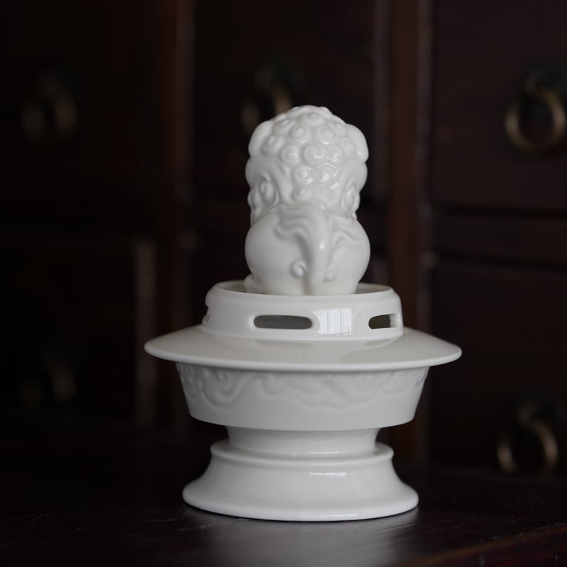 灰釉獅子香炉 PB129 | Looking For 物色