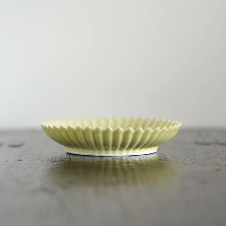 手描き菊瓣茶盤 PC126