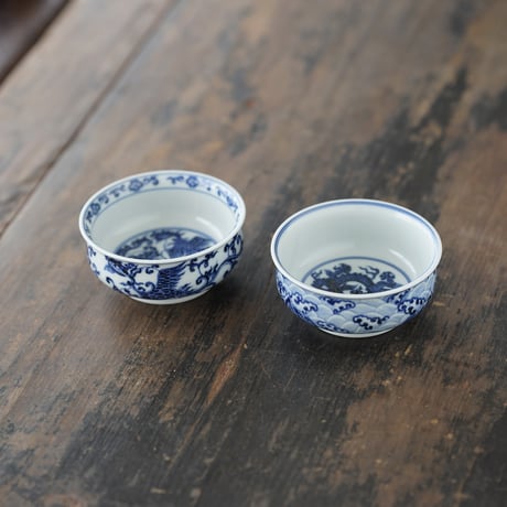 青花龍鳳紋茶杯 PF244
