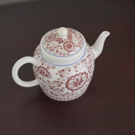 仿釉里紅茶壺 PH013