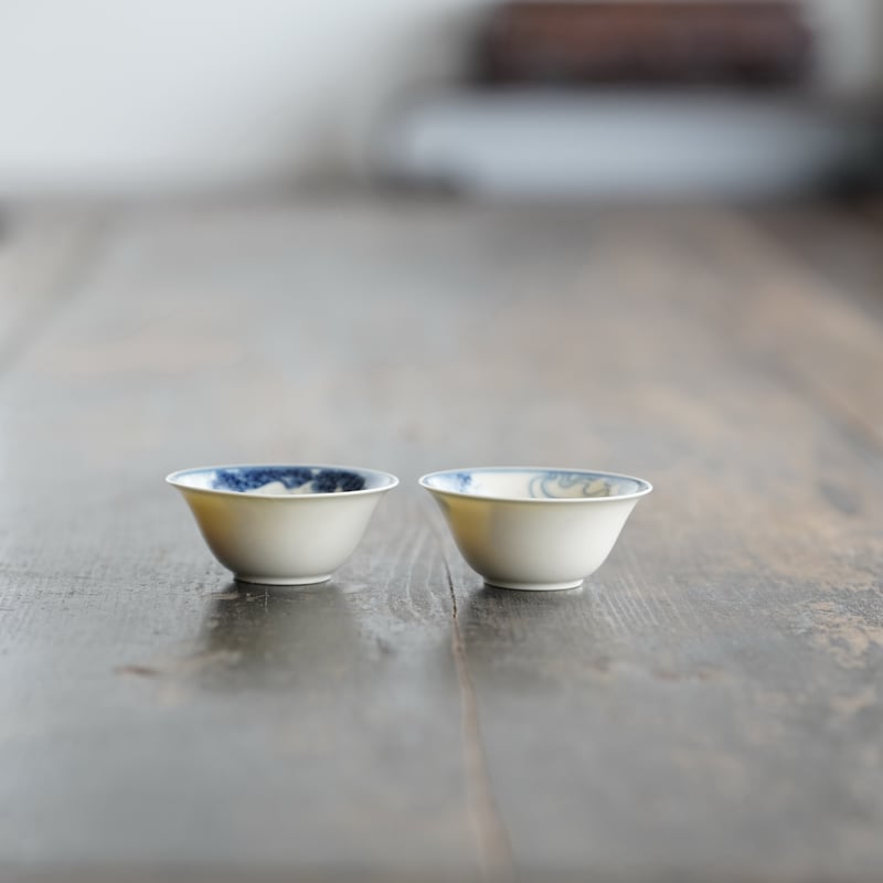 青花松雲紋茶杯 PE017 | Looking For 物色