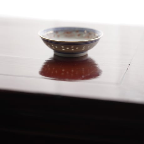 青花描金玲瓏茶杯 PF112