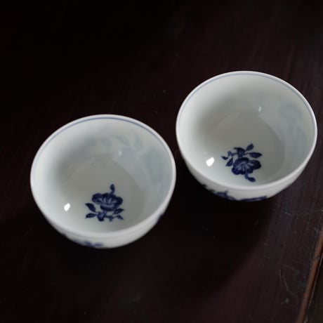 青花凌霄花紋茶杯 PF134