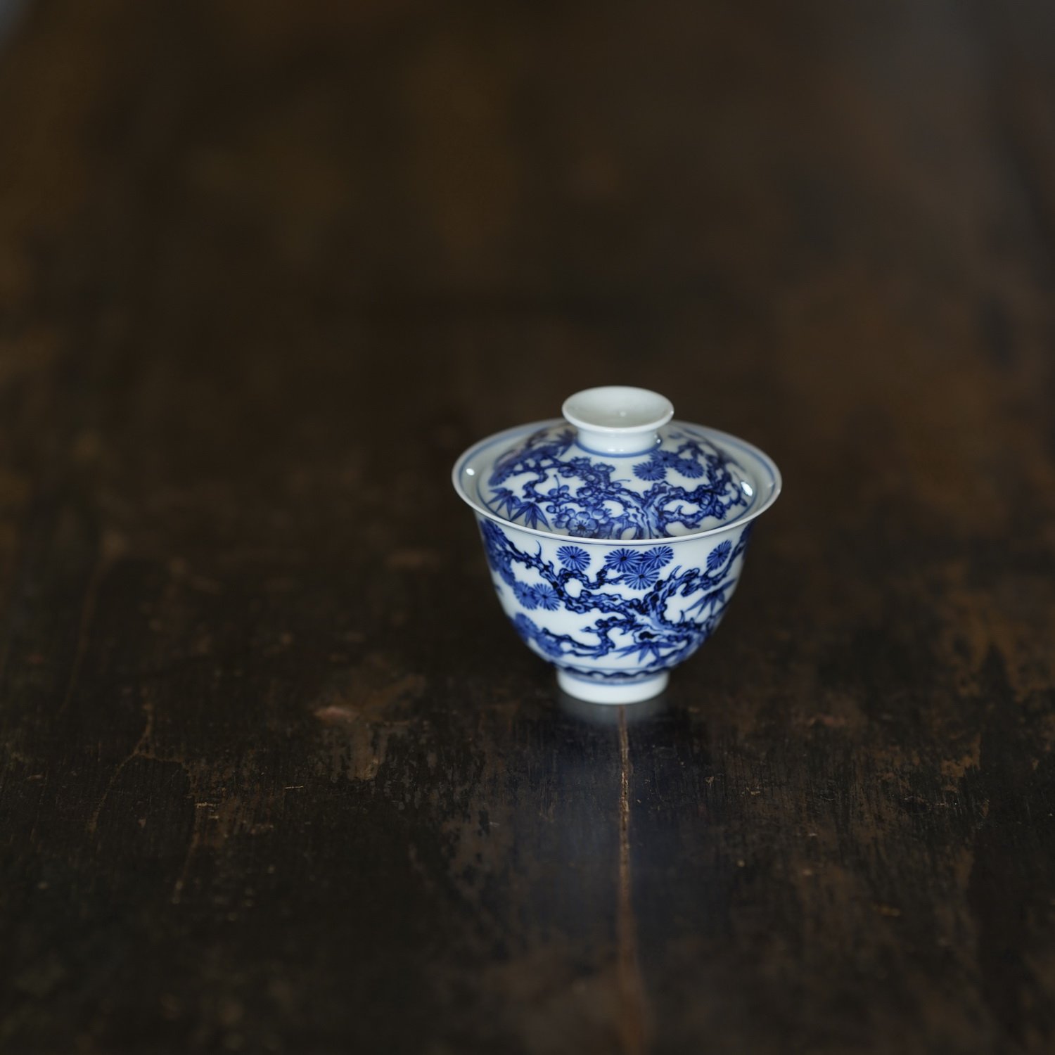 青花松竹梅二才蓋碗 PF239 | Looking For 物色