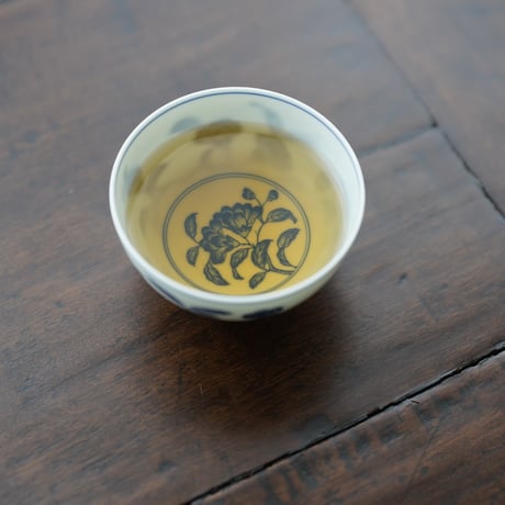 青花凌霄花紋茶杯 PF135