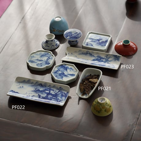 青花茶則 PF022
