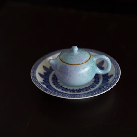 青花芭蕉如意紋皿 PF191