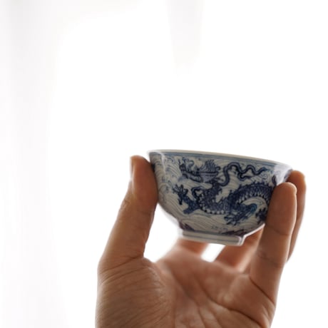 江崖海水龍紋茶杯 PC137