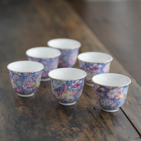 仿琺瑯彩茶器セット PH018