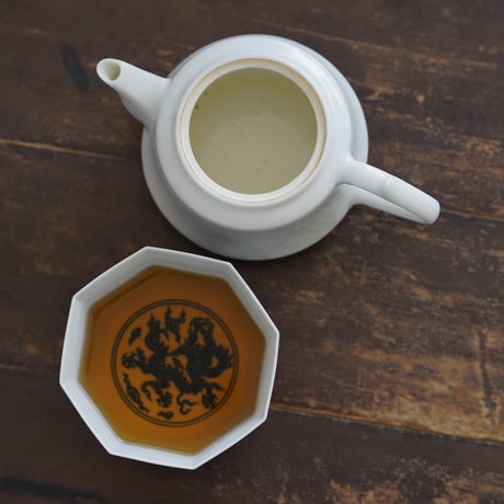 青花龍紋八方杯 PF232