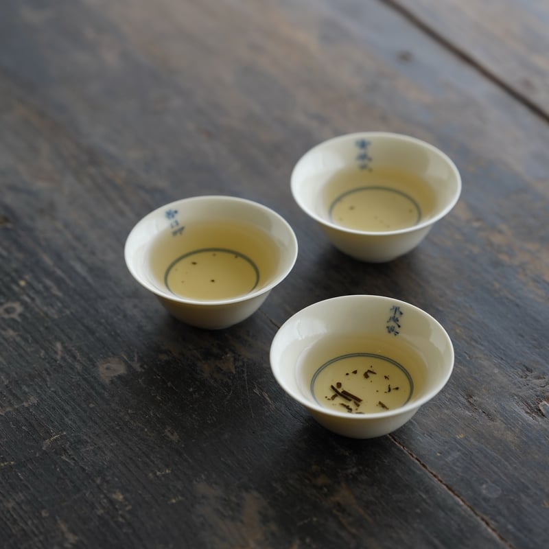 青花文字茶杯 3点セット PE019 | Looking For 物色
