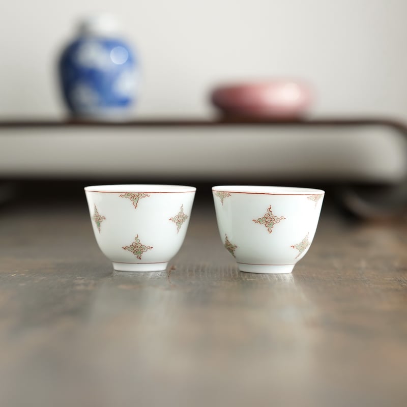 大明宣徳年製黄釉五彩龍紋茶杯サイズ約径9.5cm高さ5.5cm 五彩茶杯 PA029 | Looking For 物色