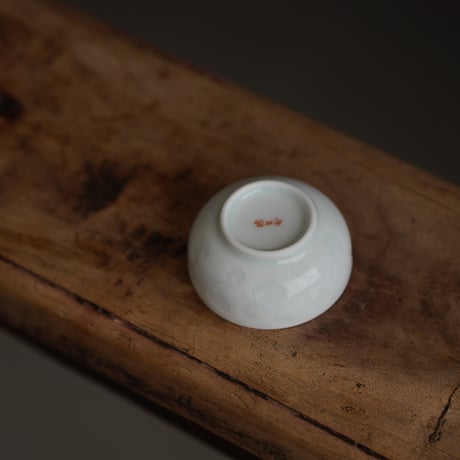 影青半刀泥茶杯 PY005