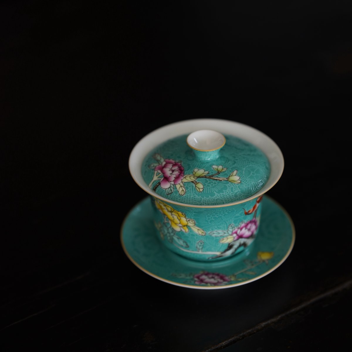 粉彩扒花蓋碗 PF118 | Looking For 物色