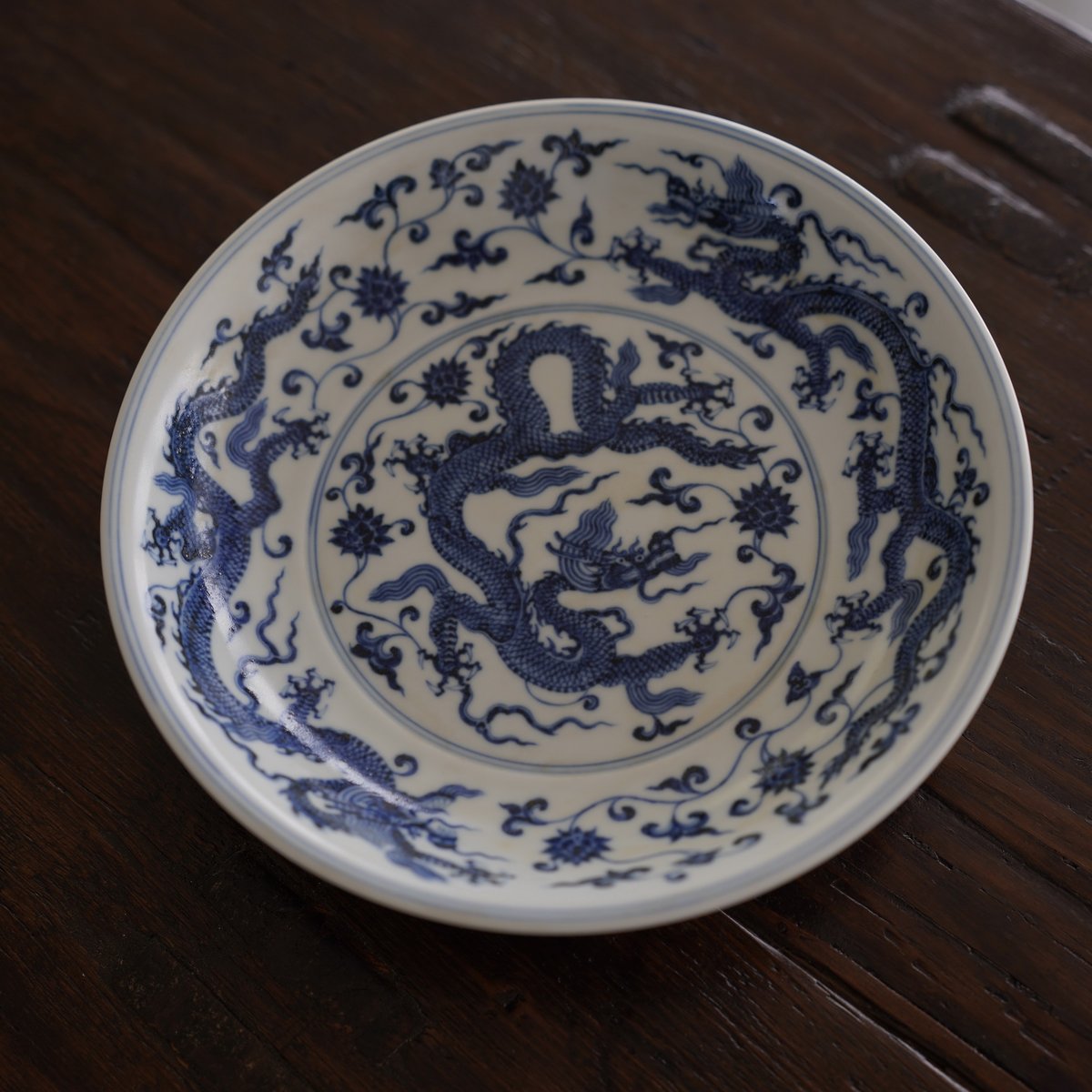 青花龍紋皿 PF036 | Looking For 物色