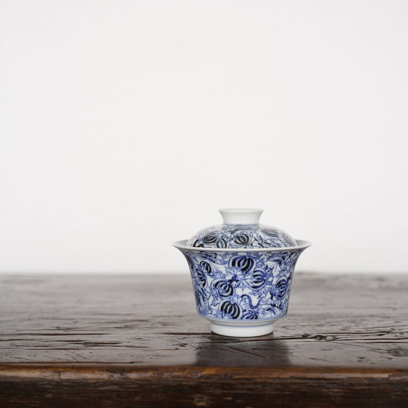 青花釉里紅瓜果紋蓋碗 PF007 | Looking For 物色