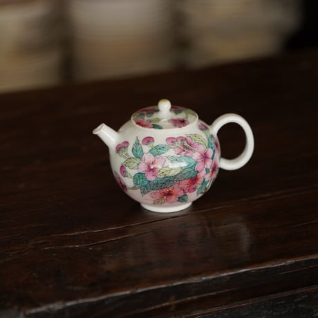 粉彩桜茶壺 PF137