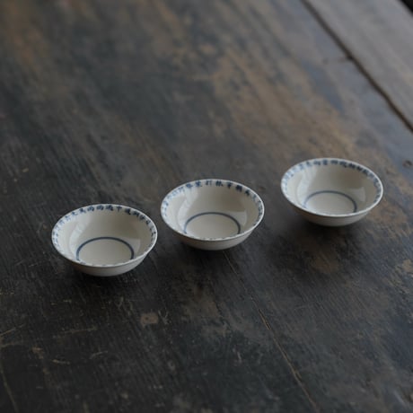 青花定風波茶杯 3点セット PE020