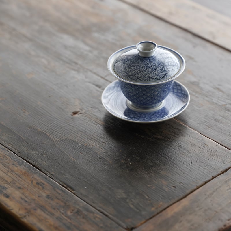 青花舞獅文三才蓋碗 PF261 | Looking For 物色