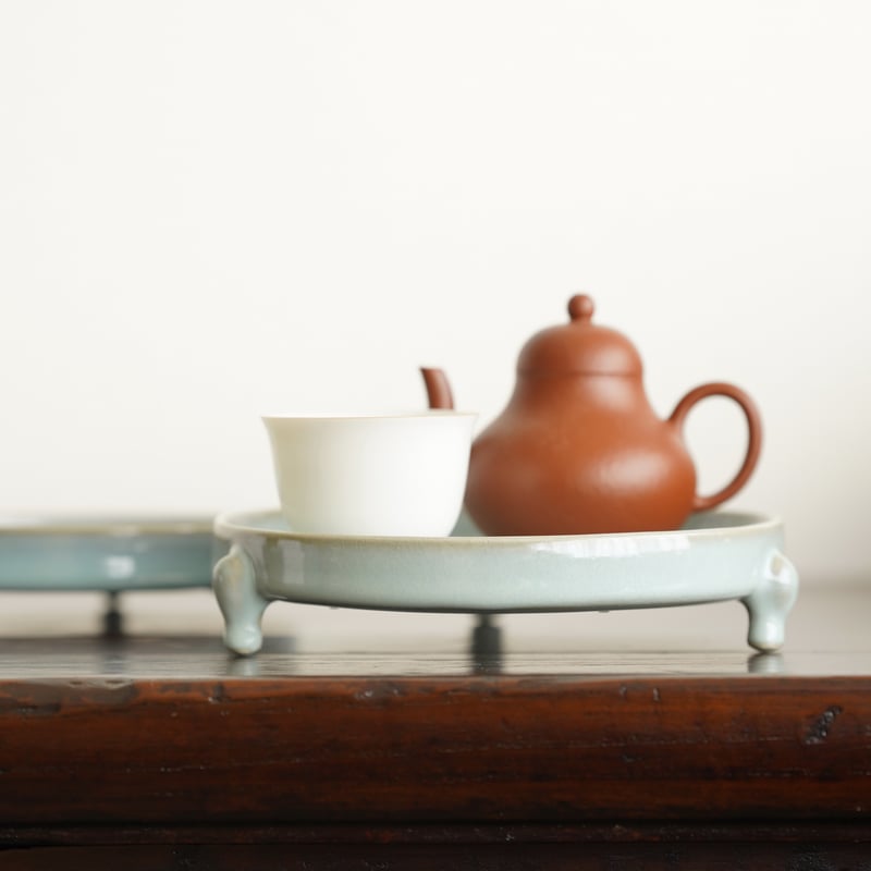 仿汝窯三足茶盤 大 PA002 | Looking For 物色