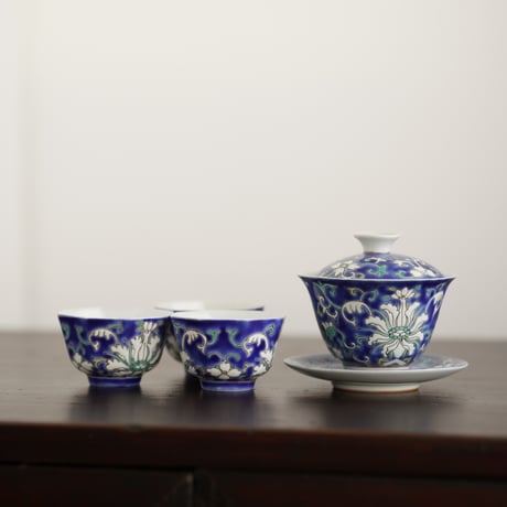 仿古三才蓋碗 PA062